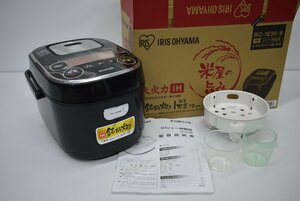 美品☆アイリスオーヤマ　2020年　KRC-IE30-B 3合ＩＨ炊飯器 米屋の旨み 銘柄炊き ブラック★10099