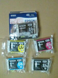 IC4CL46 4色5個セット 期限不明 純正 ICBK46A1 ICBK46 ICC46 ICM43 ICY46 エプソン EPSON IC46 サッカーボール