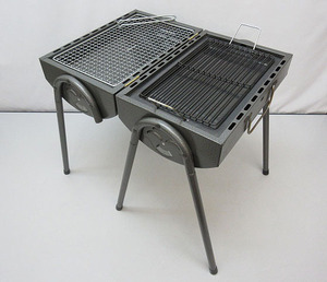 ★sz1753　未使用品　FIELD CHAMP　バーベキューコンロ　AG-3966　フィールドチャンプ　キャンプ　BBQ　アウトドア　持ち運び★