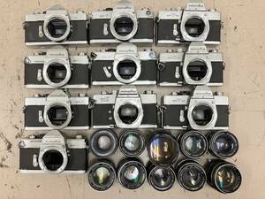 【大量20個】 ミノルタ Minolta SR-1 SRT101 Auto Rokkor 55mm 等 フィルムカメラボディ レンズセット 大量 シリーズ まとめ ジャンク D104