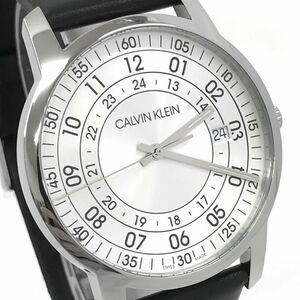 新品 Calvin Klein カルバンクライン CK 腕時計 K2G2G1CH クオーツ シルバー ブラック コレクション カレンダー 格好良い 動作OK 箱付き .