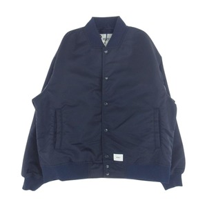 WTAPS ダブルタップス 21AW 212TQDT-JKM01 TEAM JACKET NYLON TWILL クロスボーン 刺繍 ボンバー ジャケット【新古品】【未使用】【中古】