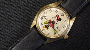 ★SEIKO セイコー ディズニータイム 5000-6030 Minnie Mouse ミニーマウス 手巻き腕時計 動作品★ 