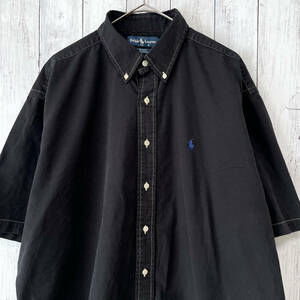 ラルフローレン Ralph Lauren BLAKE 半袖シャツ メンズ ワンポイント コットン100% XLサイズ 5‐377