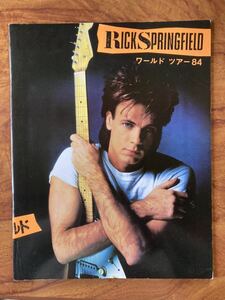 【ツアーパンフレット】リック・スプリングフィールド　Rick Springfield 1984年