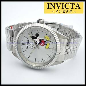 【新品・送料無料】インビクタ INVICTA 腕時計 37850 ディズニー ミッキーマウス リミテッドエディション クォーツ シルバー メタルバンド