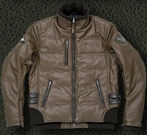 新品 Von Dutch（ボンダッチ）合皮レザーJKT・VOM-WPJ15・XL・茶