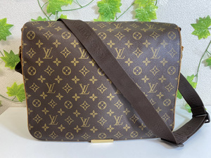 3764-03★1円スタート♪LOUIS VUITTON/ルイヴィトン ショルダーバッグ アベス モノグラム ブラウン M45257★