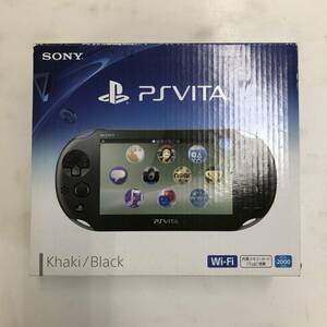【1円～】SONY PSVITA Playstation Vita Wi-Fiモデル PCH-2000 カーキ・ブラック 動作確認済み 箱あり【中古品】