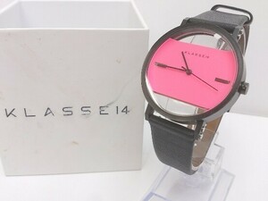 KLASSE14 クラスフォーティーン 腕時計　 BEAMS ビームス　クリア　文字盤剥がれ　ガラスわれ ブラック メンズ 1205000012742