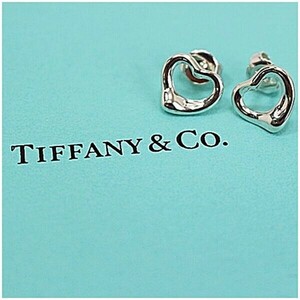 53744 ティファニー ピアス オープンハート シルバー925 中古 ABランク TIFFANY&Co｜レディース 女性