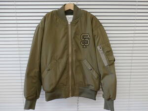 新品【SALE 半額】◆GROOVY COLORS◆グルービーカラーズ MA-1 JACKET【SIZE /140】◆KHAKI◆即決【送料無料】