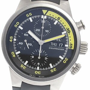 【IWC SCHAFFHAUSEN】IWC アクアタイマー クロノグラフ デイデイト IW371918 自動巻き メンズ_713538【ev15】