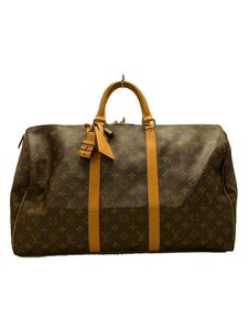 LOUIS VUITTON◆キーポル50_モノグラム・キャンバス_BRW/PVC/BRW