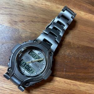 【1円スタート】訳あり CASIO G-SHOCK 最高峰モデル MRG-130T可動品 チタンモデル