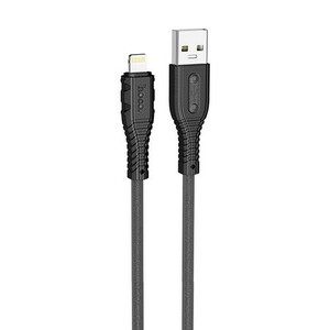 まとめ得 JTT hoco X67 nanoシリコンケーブル 2.4A USB-A to iOS ブラック X67-NANOSAL-BK x [2個] /l