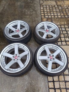 　WORK ZEAST ワーク ジースト ST2 19インチ 8.5J +40 9.5J +25 5H PCD100 コンケイブ 段リム 深リム ZE2 TGP レッドセンターキャップ