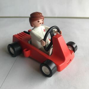 ■昭和レトロプレイモービルplaymobil ゴーカート　ミニカー　看護婦さん　 当時物2a■検おまけ食玩消しゴム昔グリコ古い玩具超合金