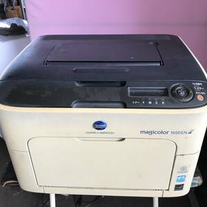 YS2415★通電のみ　コニカミノルタ magicolor 1650EN カラーレーザープリンター 複合機 KONICA MINOLTA マジカラー　汚れ有り　ゆ/140