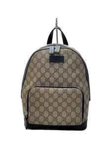 GUCCI◆429020/リュック_GGスプリーム/PVC/BEG/総柄/バックパック/GG