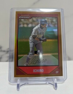 2007 Bowman Chrome Gold Refractor /50 #75 Ichiro Suzuki Seattle Mariners イチロー シアトルマリナーズ 