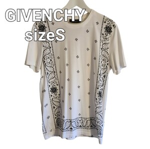 09SS伊勢丹限定GIVENCHY ジバンシーペイズリー柄TシャツsizeS