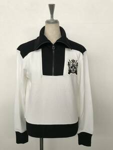 RALPH LAUREN ラルフローレン 正規品 レディース ハーフジッププルオーバー ワッペン付き 美品(ほぼ未着用) size M