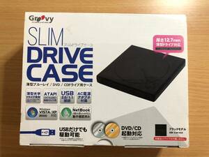 タイムリー GROOVY SlimDriveCase ATAPI(IDE)接続薄型ドライブ用 ブラック SLIM-U02B