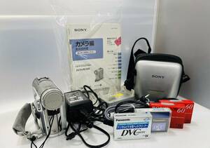 AH1848 SONY ソニー デジタルビデオカメラレコーダー DCR-PC350 通電確認済み バッテリー付き ジャンク