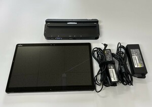 【ジャンク】ポートリプリケーター付 FUJITSU ARROWS Tab Q738/SB [ Core i5 7300U/メモリ4GB/SSD128GB/13.3型 / Windows11Pro ] NPC510008