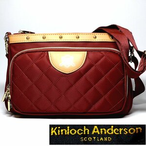 【侍】Kinloch Anderson キンロックアンダーソン ボルドー ナイロン 2way お財布ポシェット ショルダーバッグ 20+709