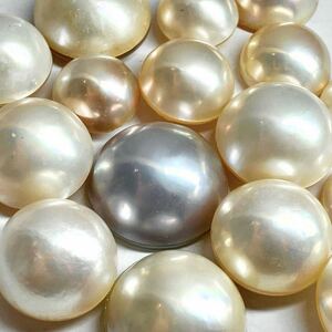 ［マベパール16点おまとめ31g］M 155ct ルース 裸石 宝石 ジュエリー jewelry Pearl マベ貝 半円真珠 
