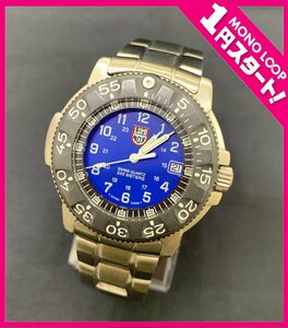 【5YM香04016E】動作品★1円スタート★ルミノックス★LUMINOX★3100シリーズ★ネイビーシールズ★クォーツ★メンズ★腕時計