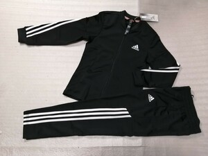 adidas アディダス/ジュニア ガールズ ジャージ上下set ブラック 140(H57226 BLACK)定価4991+税