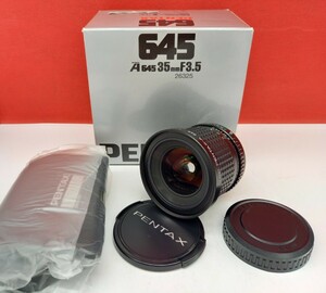 ■防湿庫保管品 PENTAX smc PENTAX-A 645 F3.5 35mm 中判カメラ レンズ 単焦点 動作確認済 ペンタックス