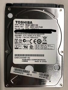 使用時間 1881時間 正常 TOSHIBA MQ01ABD100 1000GB 1TB n20240328-9