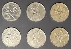 （美品）プルーフ硬貨　広島アジア大会５００円記念硬貨　3種類　６セット　１８枚