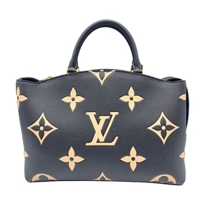 ルイ・ヴィトン LOUIS VUITTON プティ・パレPM M58913 モノグラム・アンプラント レザー ハンドバッグ レディース 中古