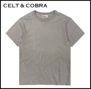 CELT＆COBRA ケルト＆コブラ CT-2F スネーク スカル ドクロ ロゴ プリント 半袖 Tシャツ カットソー グレー S ON THE ROAD オンザロード