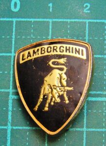 昭和レトロ Lamborghini ランボルギーニ イタリア 高級スポーツカー 自動車メーカー 闘牛 エンブレム 記章 バッジ メダル 社章