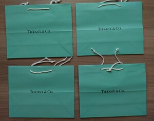 【TIFFANY （ティファニー） ショップ“ブランド” 紙袋《4枚》《37センチ29センチ14.5センチ(マチ)》】