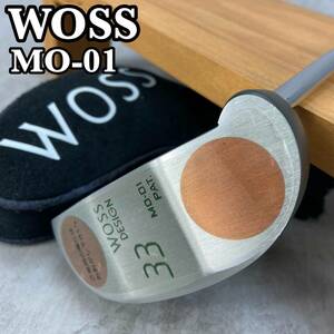 WOSS ウォズ　33　 MO-01　メンズゴルフ　パター　PT　マレット型　約35インチ　純正ヘッドカバー