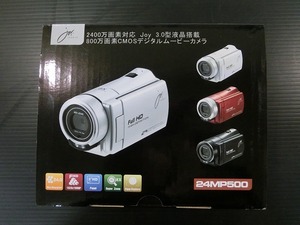 ♪♪ジョワイユ　ビデオカメラ　シルバー　JOYEUX 24MEGA PIXEL FULLHD DIGITAL MOVIE CAMERA　JOY-C10　24MP500 ⑧【5L22】♪♪