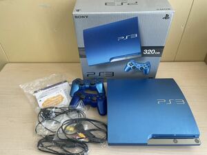 SONY PlayStation3 PS3 本体　320GB スプラッシュブルー CECH-3000B 通電◯ 動作未確認 