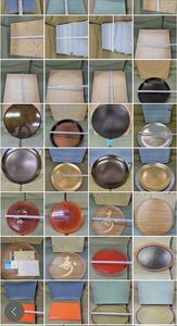 戸0125 25個まとめ　未使用　お盆　漆　まとめ　大量　茶道具 小皿 向付 造 料亭 菓子鉢 懐石