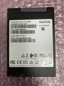 サンディスク SanDisk X600 SD9SB8W SSD 512GB SATA 2.5インチ