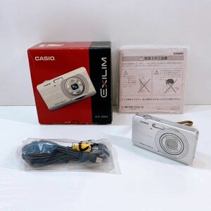 301☆中古☆ CASIO EXILIM EX-Z80 シルバー コンパクト デジタルカメラ デジカメ カシオ エクシリム バッテリーなし 動作未確認 現状品