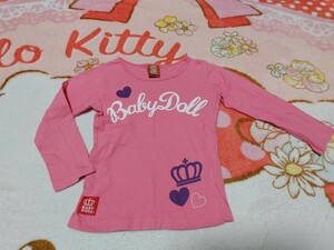 BABY DOLL長袖T100ピンク