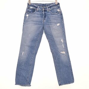 ◆497857 DENIM&SUPPLY デニム&サプライ ラルフローレン ◆デニムパンツ ジーンズ ダメージ加工 サイズW31 メンズ インディゴ