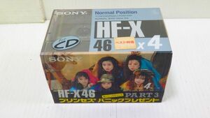 未使用品★3014★SONY カセットテープ 新品未開封 ソニー HF-X 46分 4本セット プリンセスプリンセス ノーマルポジション 当時物